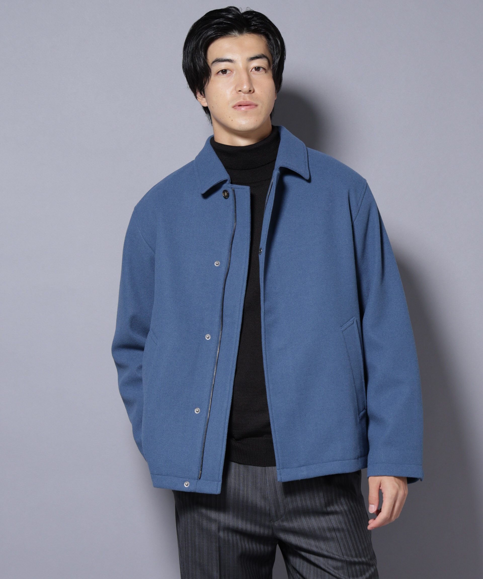 nano･universe「テックメルトンショートブルゾン」|ブルゾン・スタジャン|