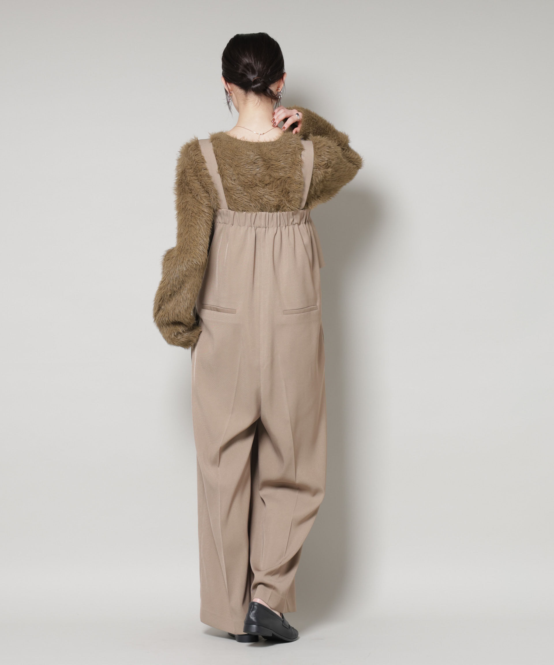 nano･universe「ミックスシャギーボートネックワイドニット」|ニット・セーター|