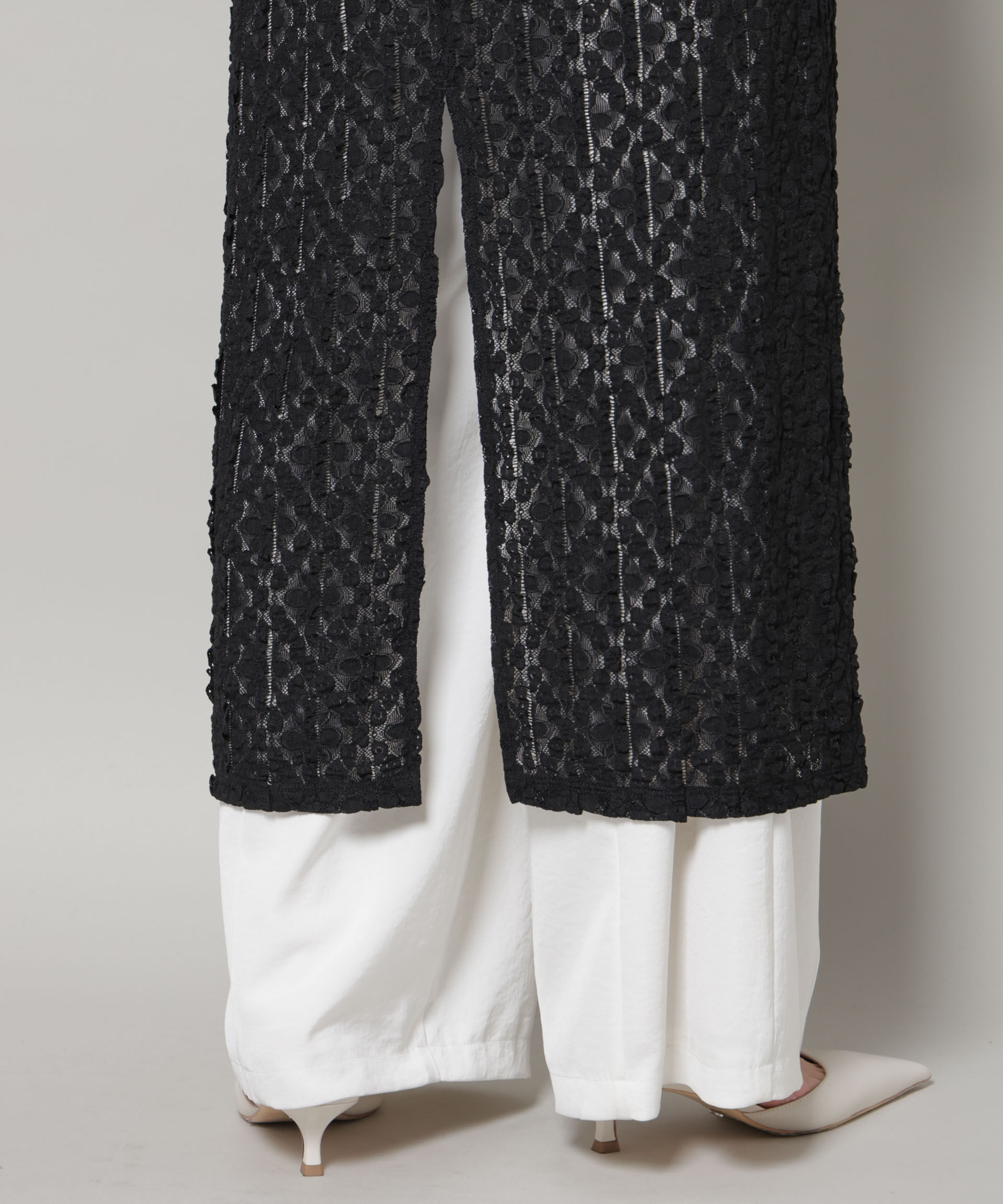 nano･universe「カットレースマキシワンピース」|ワンピース|