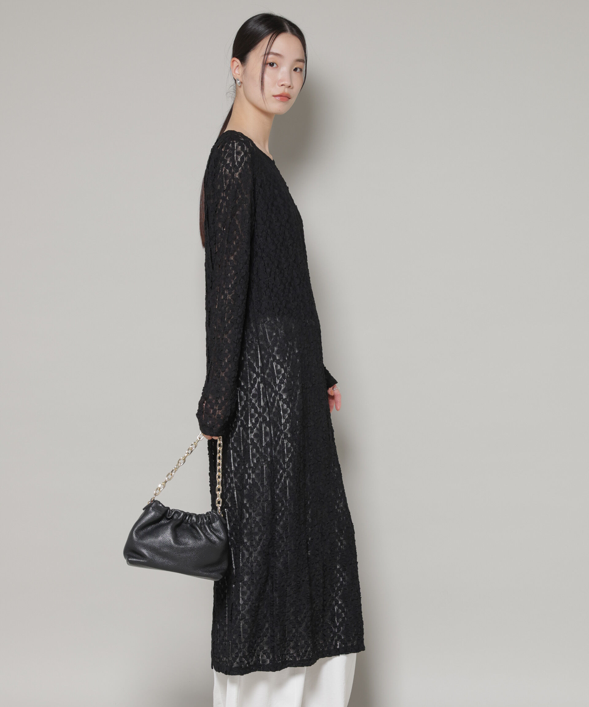 nano･universe「カットレースマキシワンピース」|ワンピース|