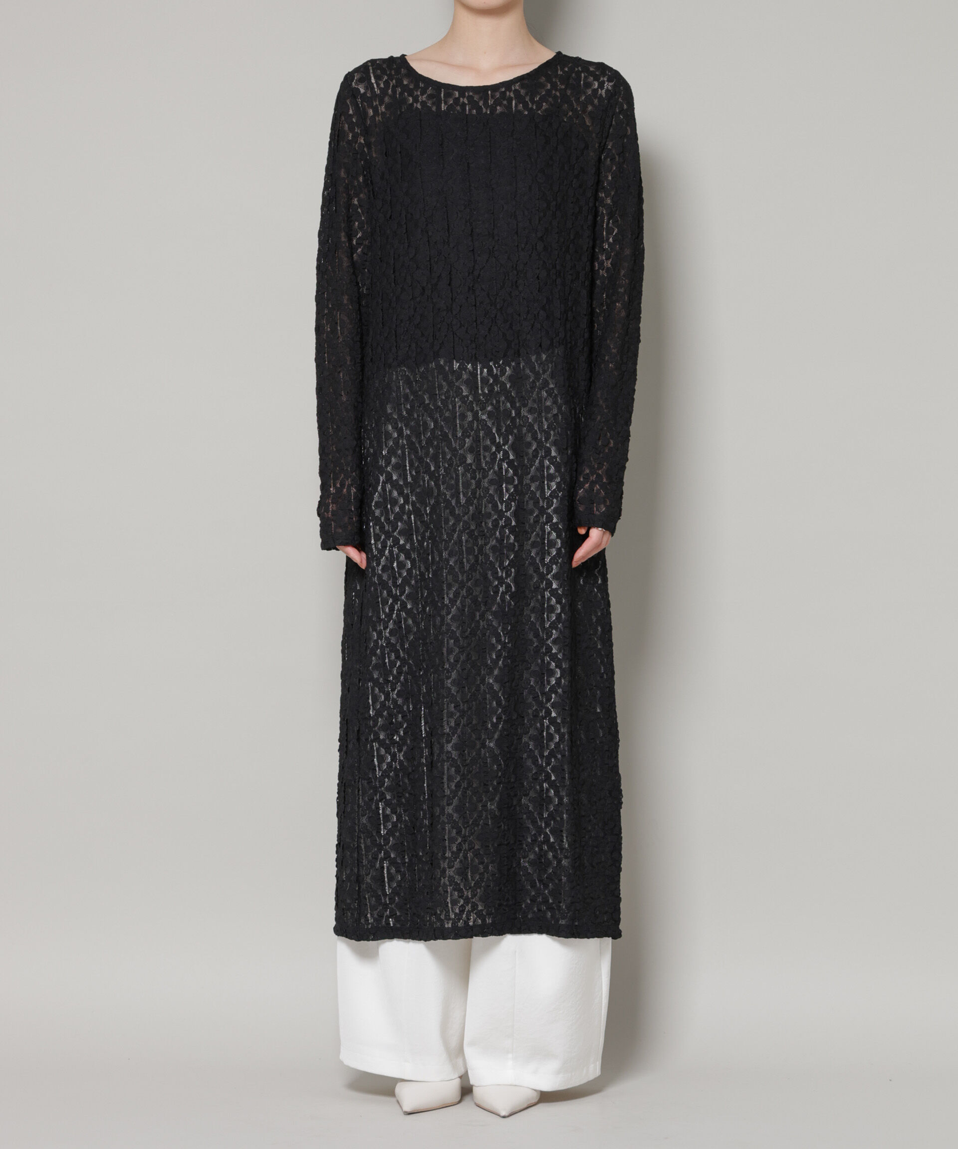 nano･universe「カットレースマキシワンピース」|ワンピース|