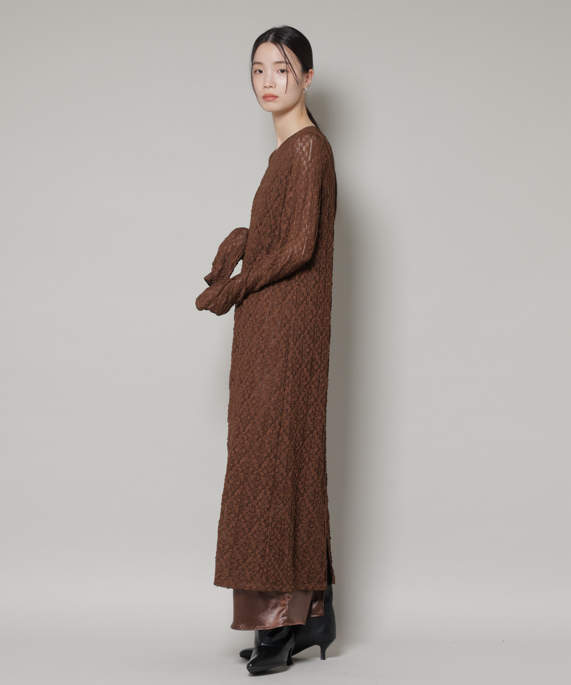 nano･universe「カットレースマキシワンピース」|ワンピース|