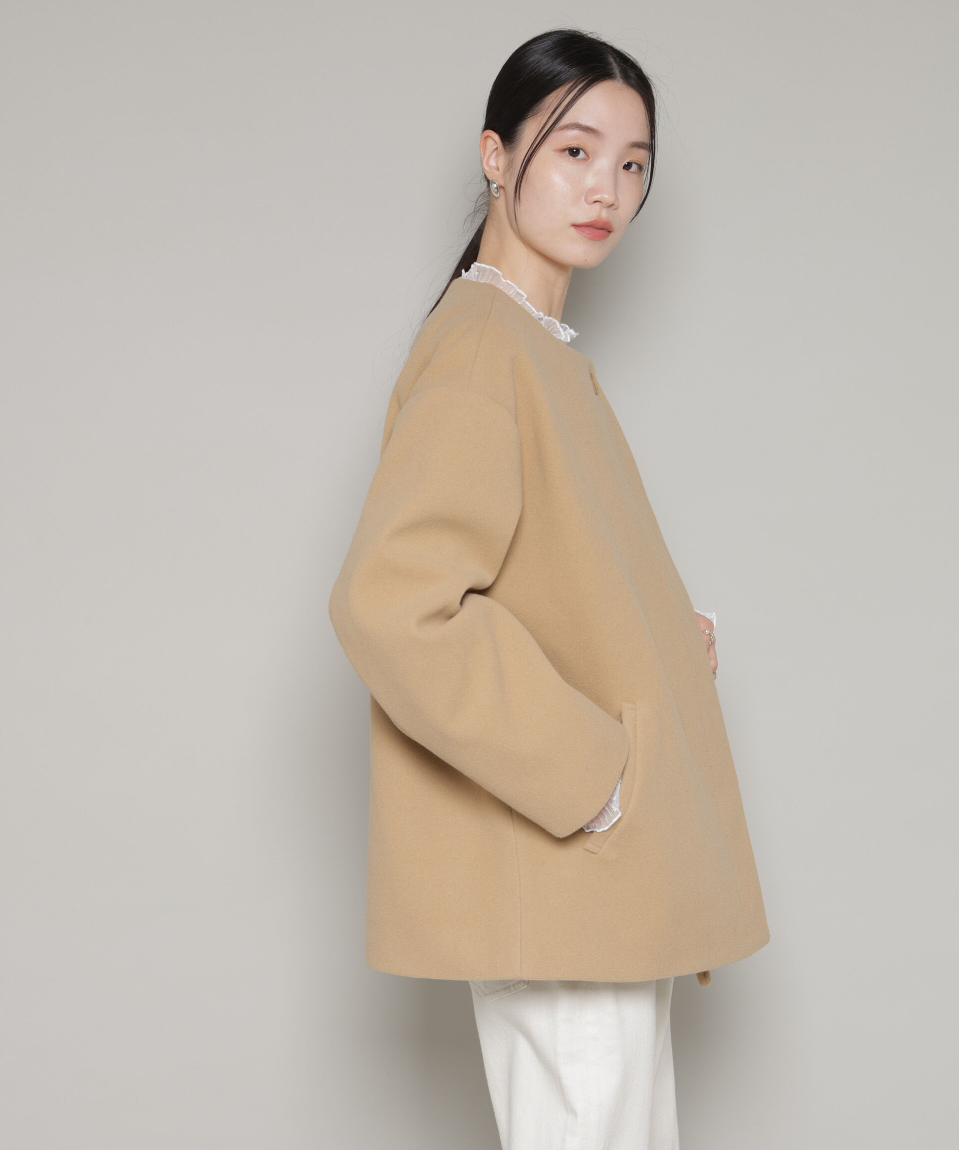 nano･universe「ノーカラーミドルコート」|その他|