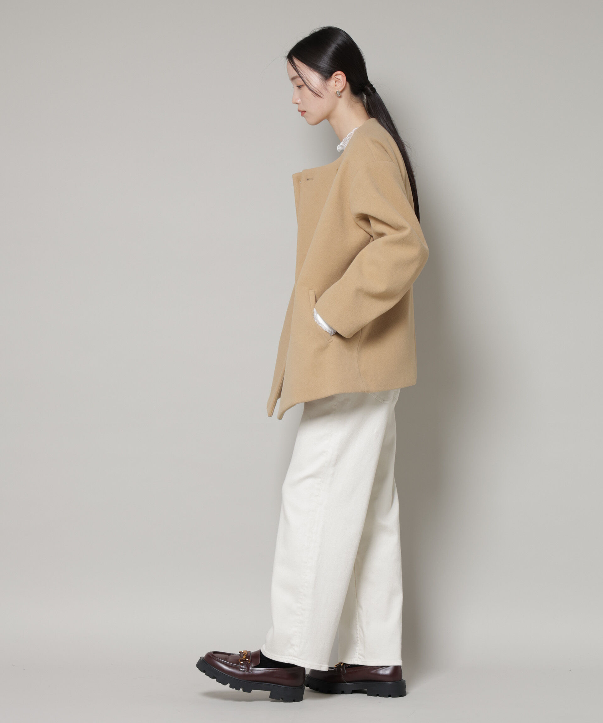 nano･universe「ノーカラーミドルコート」|その他|