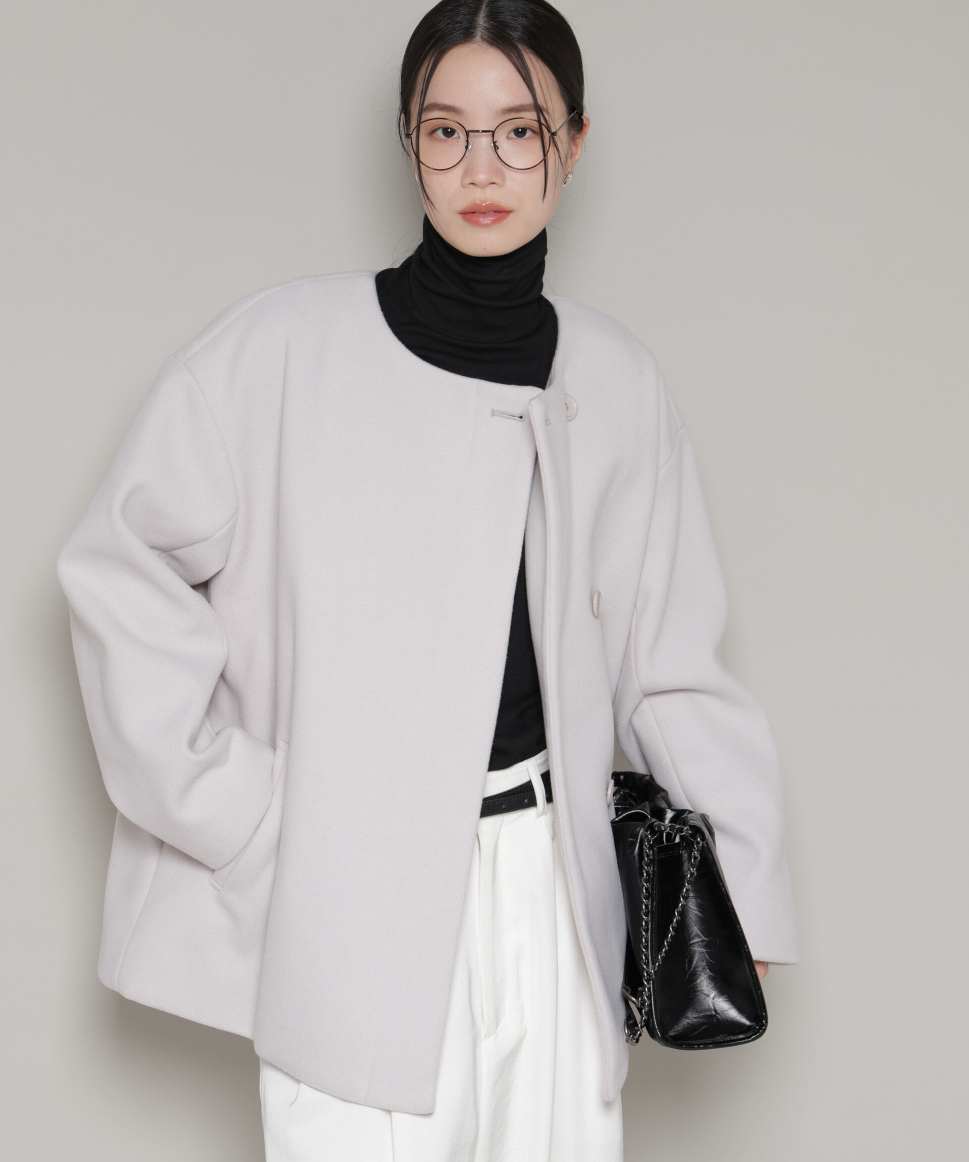 nano･universe「ノーカラーミドルコート」|その他|