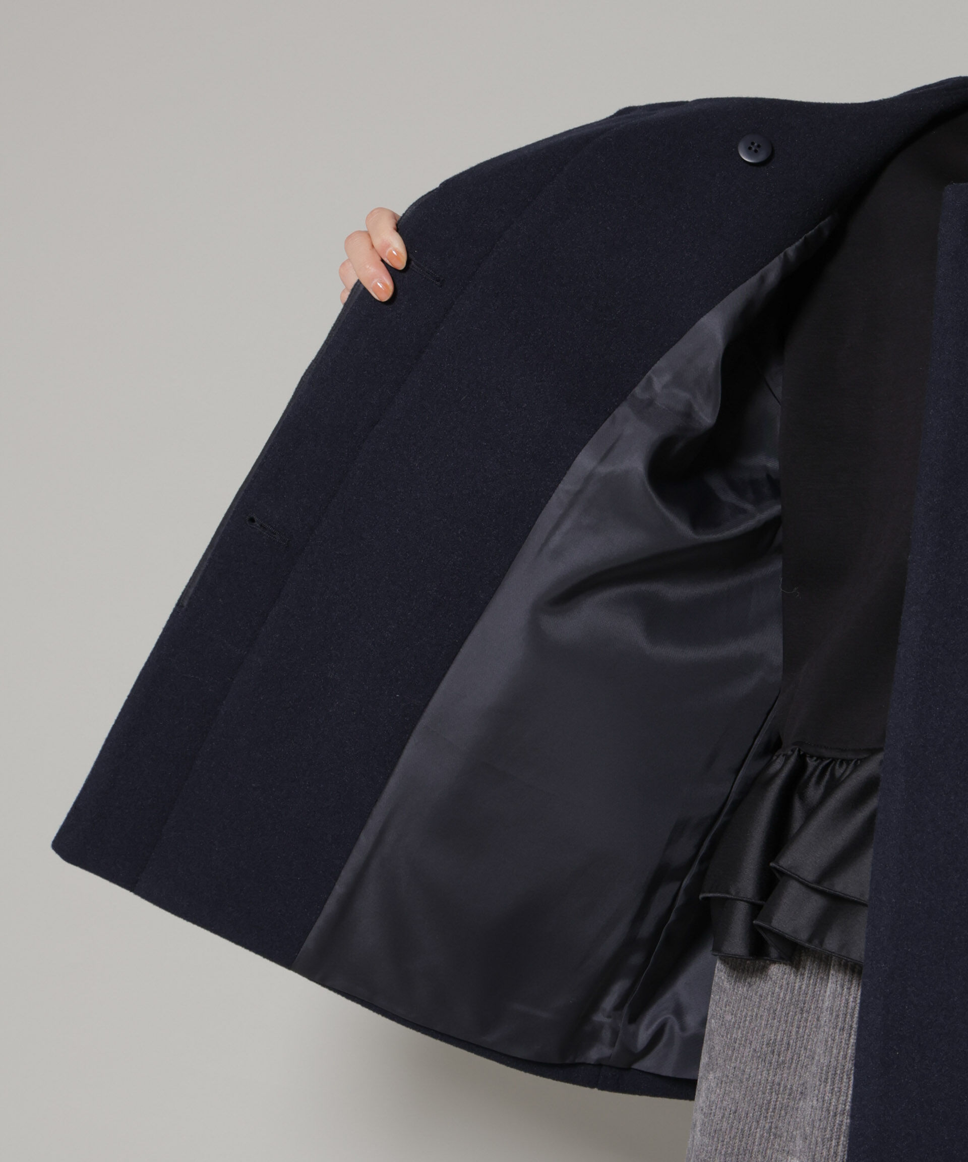 nano･universe「ノーカラーミドルコート」|その他|