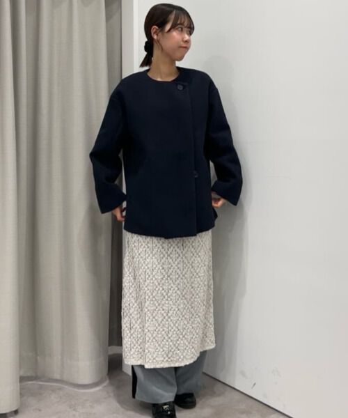 nano･universe「ノーカラーミドルコート」|その他|