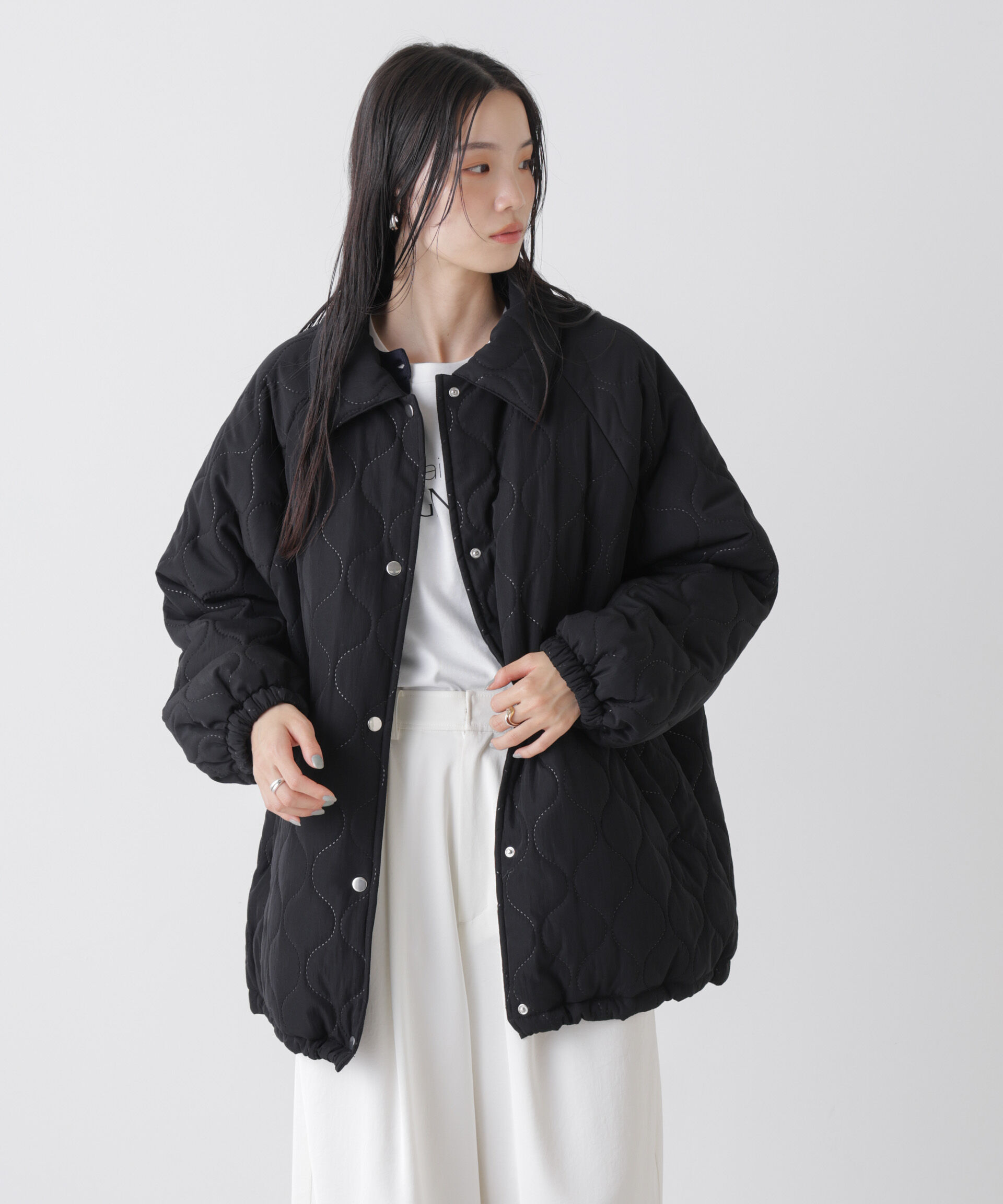 nano･universe「ひょうたんキルトラグランミドルコート」|その他|