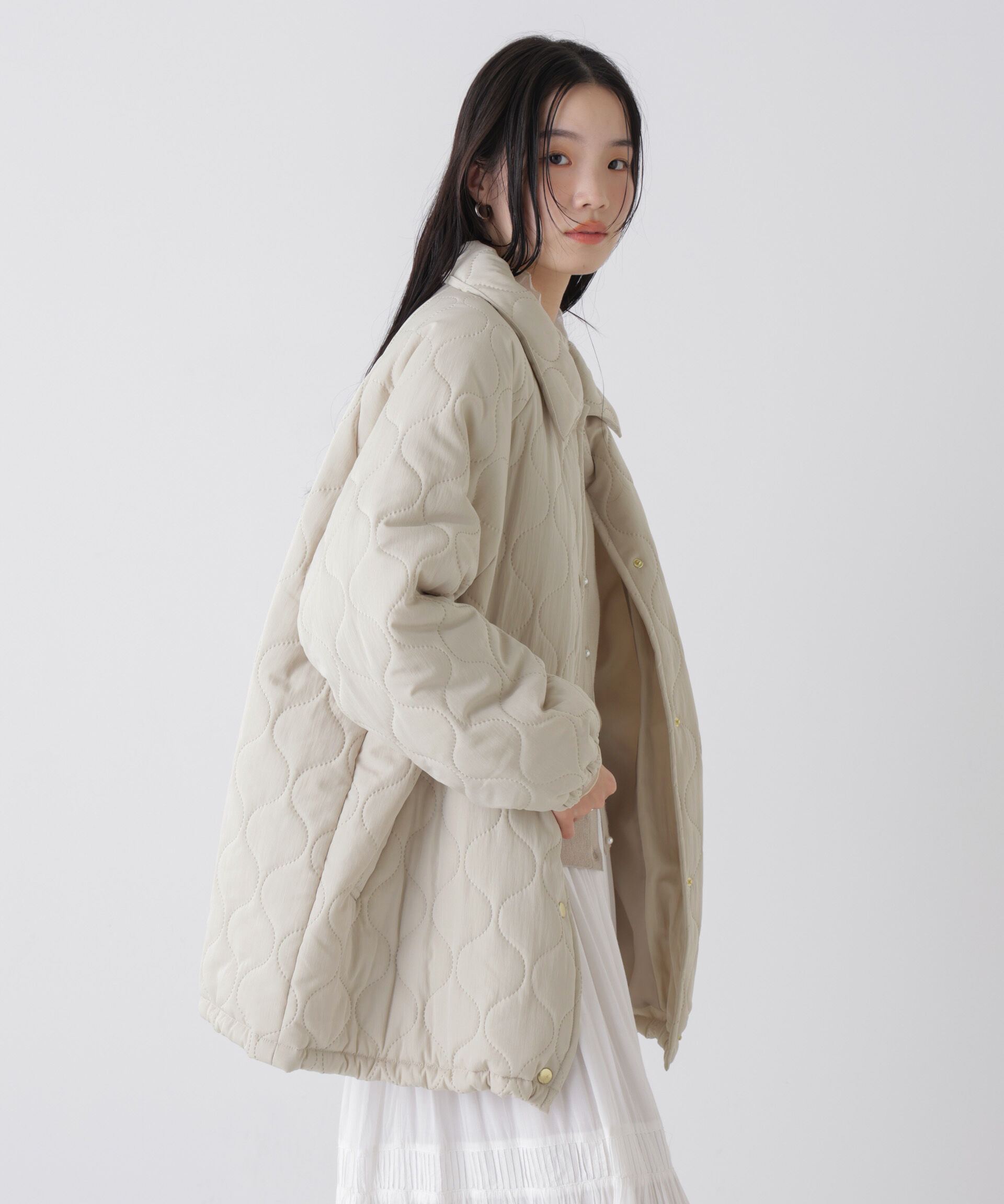 nano･universe「ひょうたんキルトラグランミドルコート」|その他|