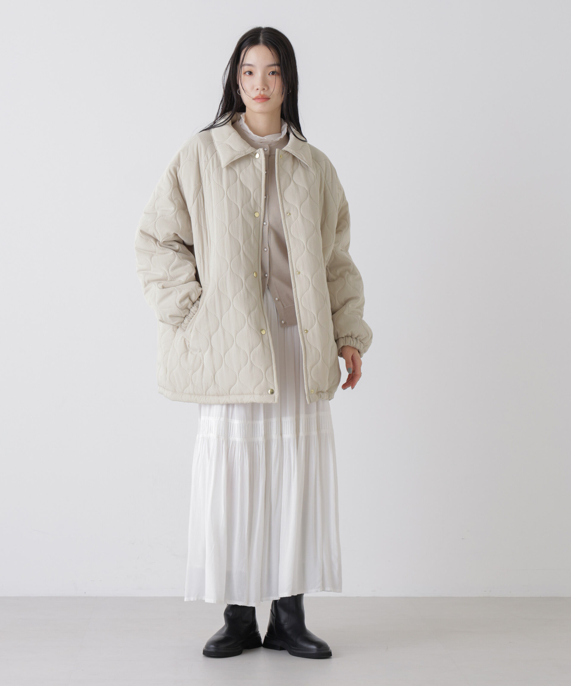 nano･universe「ひょうたんキルトラグランミドルコート」|その他|