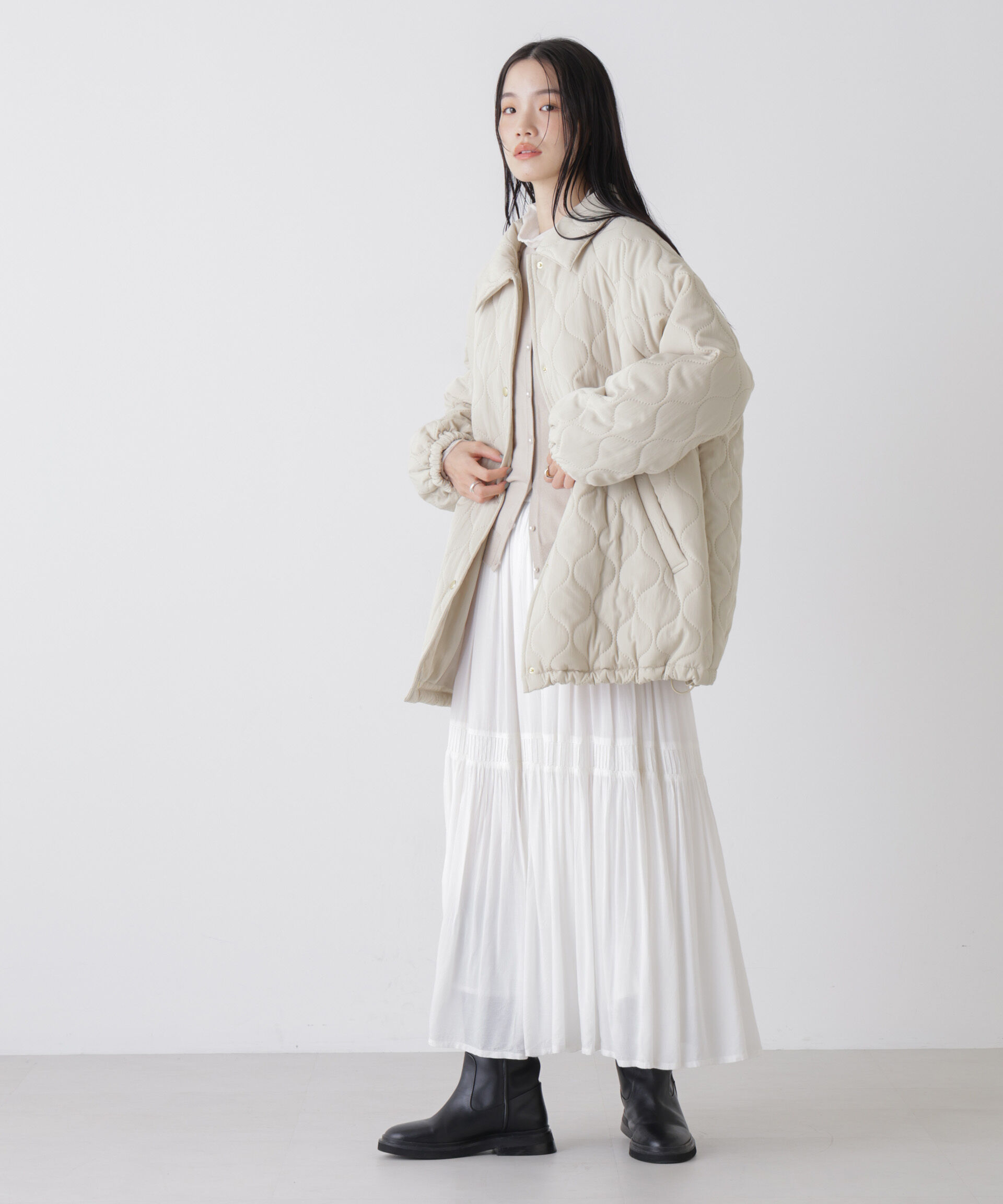 nano･universe「ひょうたんキルトラグランミドルコート」|その他|