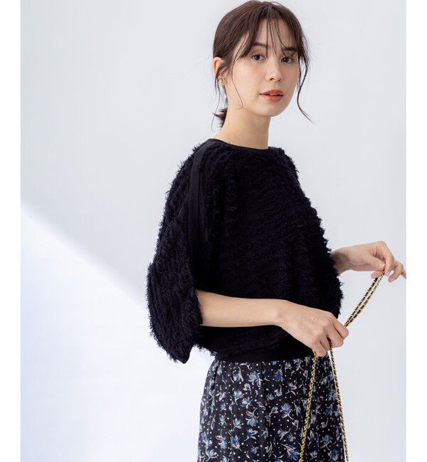 組曲「【WEB限定】カットジャガードドルマンスリーブ ニット」|ニット・セーター|