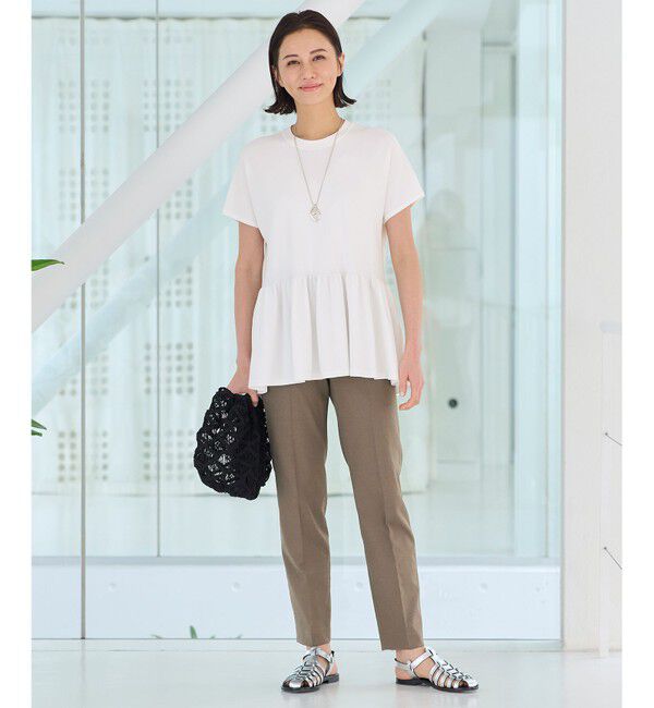 自由区「【XXSサイズ～/接触冷感/UVカット/吸水速乾/洗える】シェルタリングドライオックス テーパードパンツ」|その他|