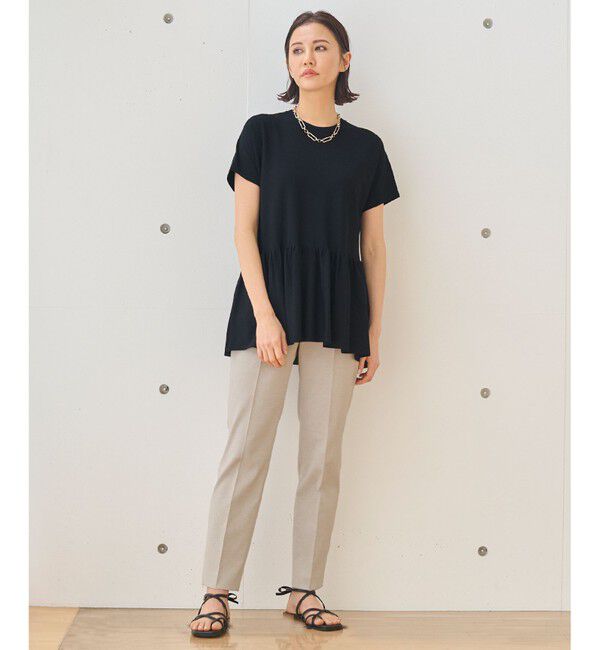 自由区「【XXSサイズ～/接触冷感/UVカット/吸水速乾/洗える】シェルタリングドライオックス テーパードパンツ」|その他|