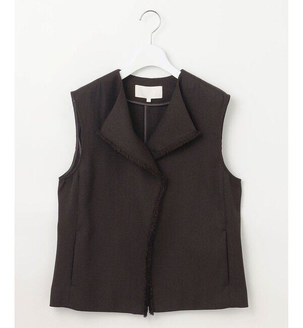 自由区「【カタログ掲載・セットアップ対応・接触冷感・UVカット・洗える】ライトバスケットクロス ジレ」|ベスト・ジレ|