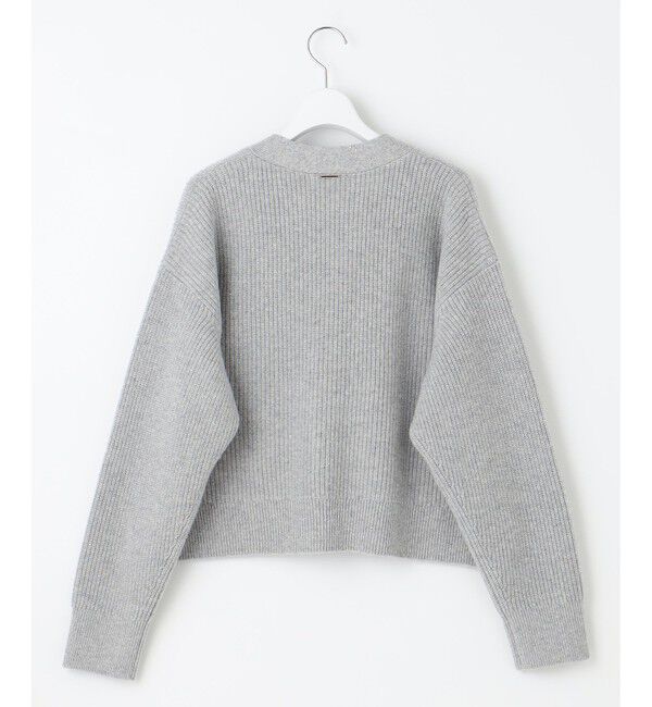 自由区「【洗える】ウールカシミヤブレンドラメスパンコールニット カーディガン」|カーディガン|