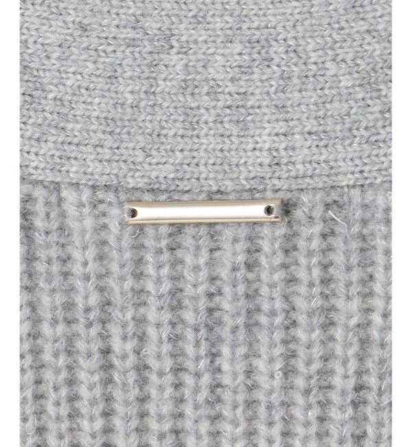 自由区「【洗える】ウールカシミヤブレンドラメスパンコールニット カーディガン」|カーディガン|