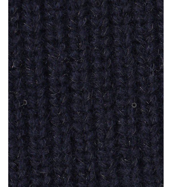 自由区「【洗える】ウールカシミヤブレンドラメスパンコールニット カーディガン」|カーディガン|