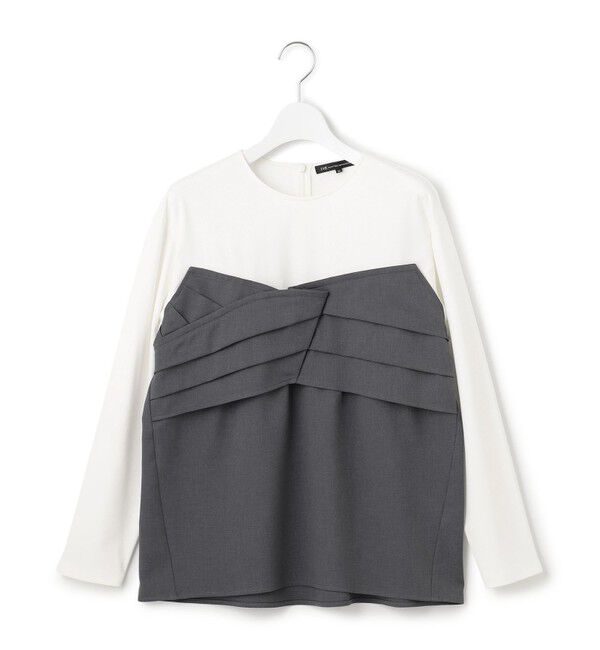 23区「【洗える】ウールライクビスチェコンビ デザイン カットソー」|Tシャツ・カットソー|