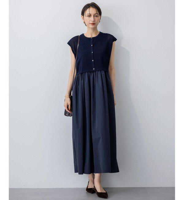 23区「【Oggi8月号掲載/洗える】ニットレイヤード ワンピース」|ワンピース|