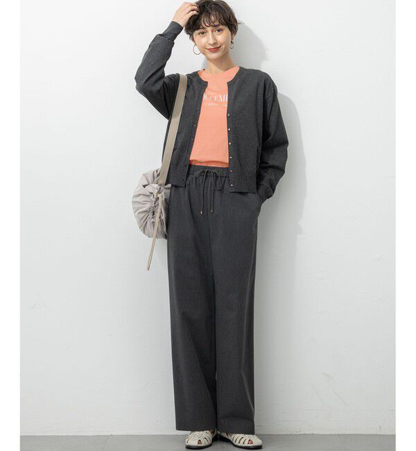 23区「【撥水加工/洗える】ドライ2WAYストレッチ ドロスト ワイド パンツ」|その他|