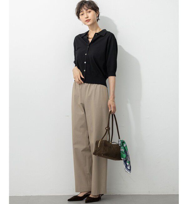 23区「【撥水加工/洗える】ドライ2WAYストレッチ ドロスト ワイド パンツ」|その他|