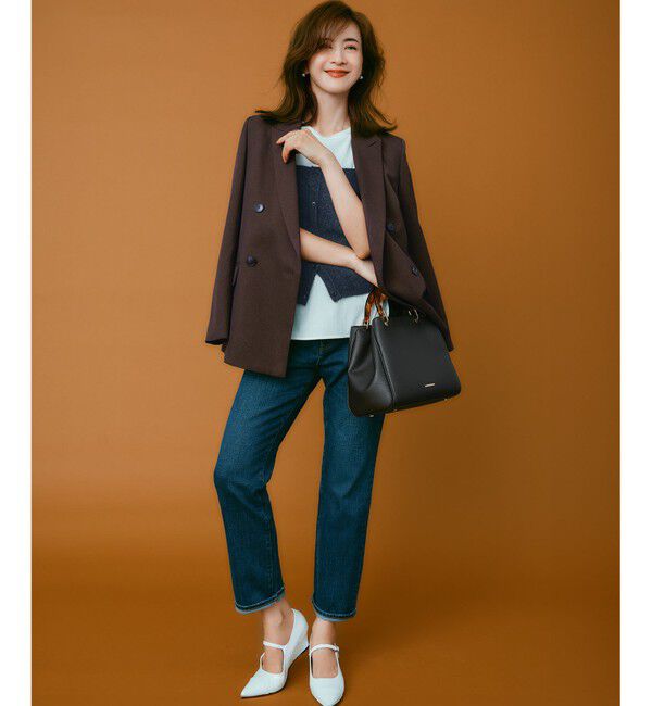 23区「【洗える】ラクーンブレンド ファー ビスチェ」|ニット・セーター|