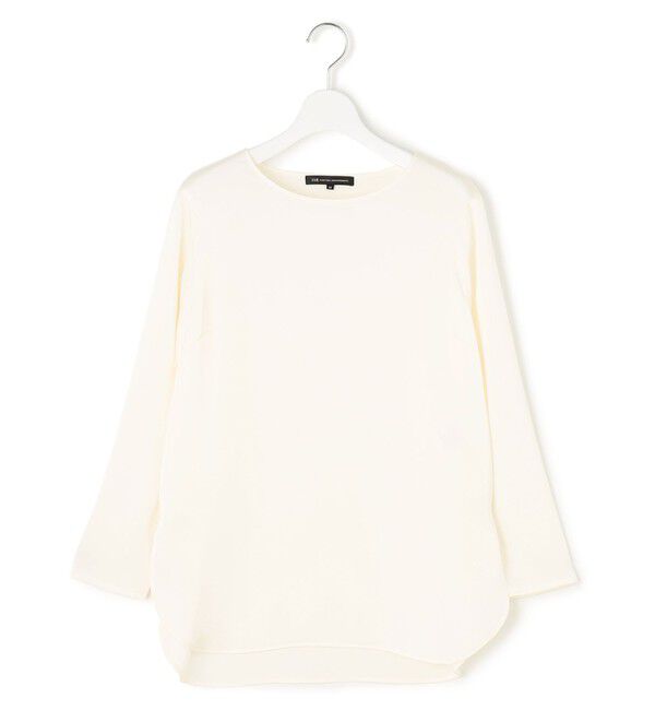 23区「【洗える】サテン ロングスリーブ Tシャツ」|Tシャツ・カットソー|