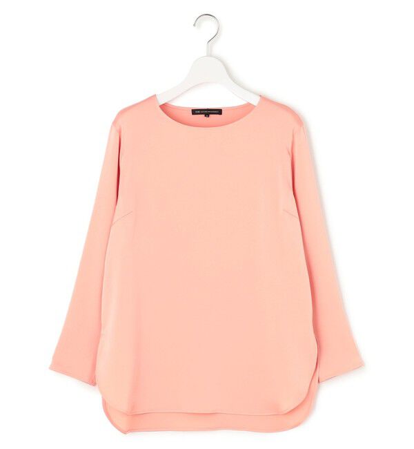 23区「【洗える】サテン ロングスリーブ Tシャツ」|Tシャツ・カットソー|