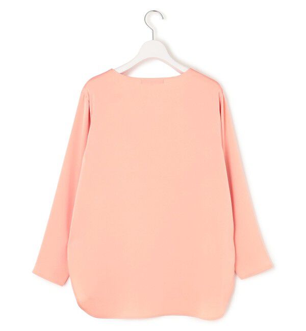 23区「【洗える】サテン ロングスリーブ Tシャツ」|Tシャツ・カットソー|