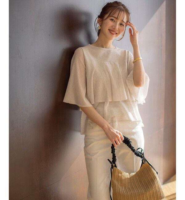 ANY SIS「【洗える】フリルシアー ニット」|ニット・セーター|