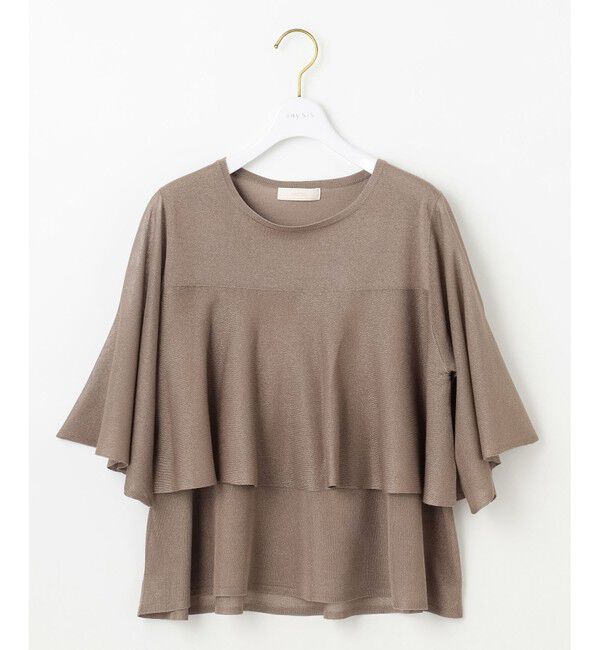 ANY SIS「【洗える】フリルシアー ニット」|ニット・セーター|