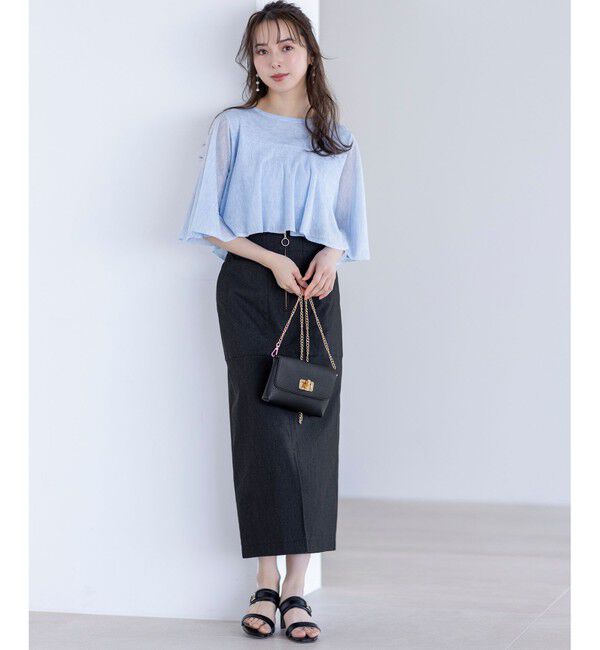 ANY SIS「【洗える】フリルシアー ニット」|ニット・セーター|