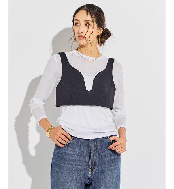 BEIGE,「EMILE / ビスチェ」|その他|Navy