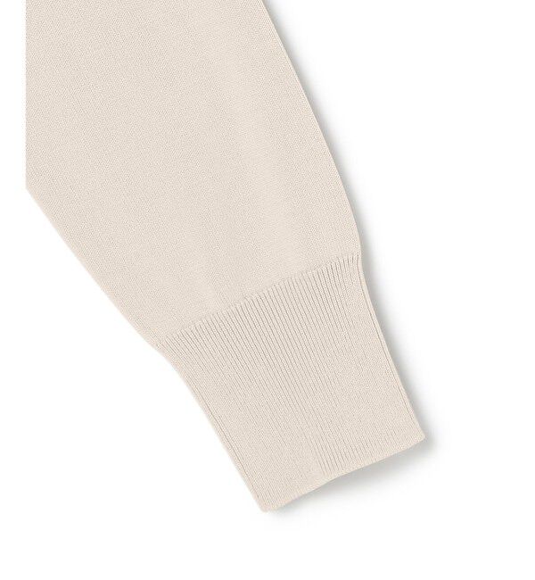 BEIGE,「【WEB限定・洗える】LECERF / 異素材バックシアーストレッチニット」|ニット・セーター|