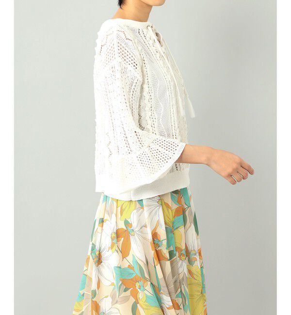  「メッシュレースニットトップ」|ニット・セーター|