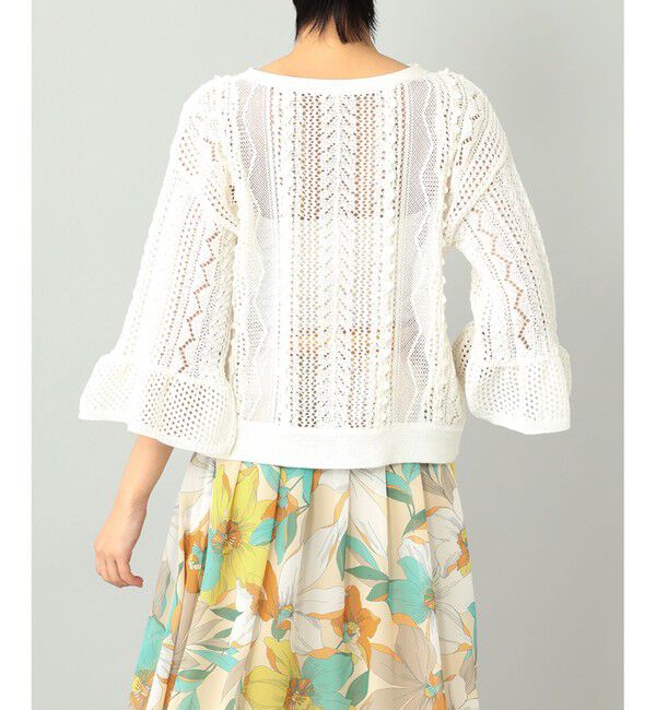  「メッシュレースニットトップ」|ニット・セーター|