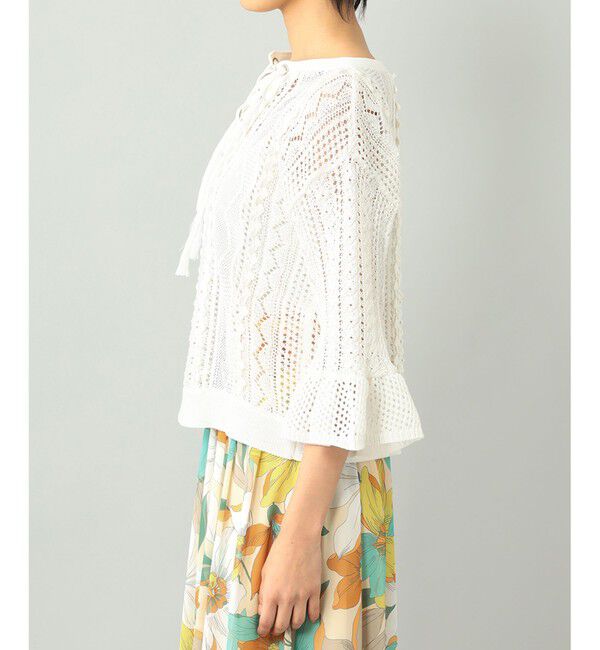  「メッシュレースニットトップ」|ニット・セーター|