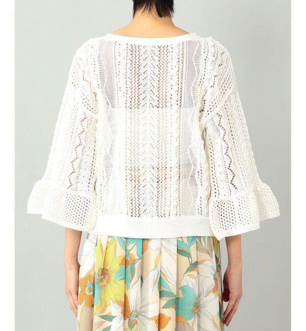  「メッシュレースニットトップ」|ニット・セーター|