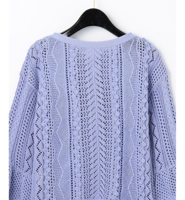  「メッシュレースニットトップ」|ニット・セーター|