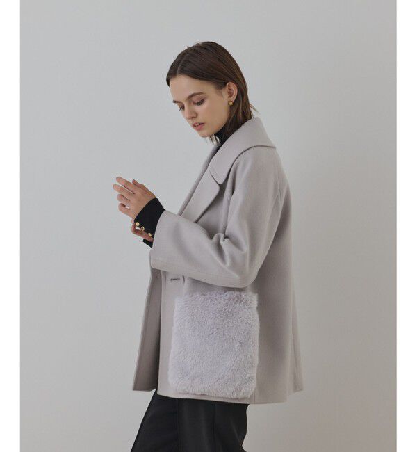 GRACE CONTINENTAL「ファーポケットピーコート」|ピーコート|