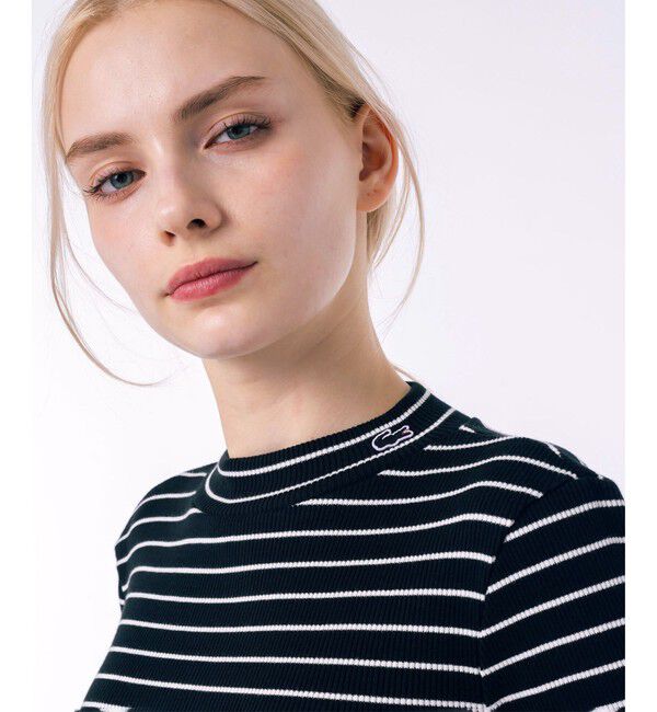 LACOSTE「モックネックロングスリーブTシャツ」|Tシャツ・カットソー|
