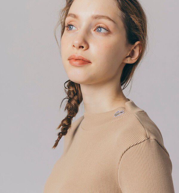 LACOSTE「モックネックロングスリーブTシャツ」|Tシャツ・カットソー|