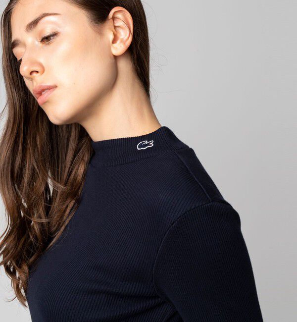 LACOSTE「モックネックロングスリーブTシャツ」|Tシャツ・カットソー|