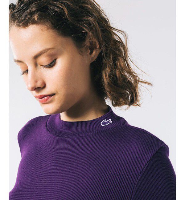 LACOSTE「モックネックロングスリーブTシャツ」|Tシャツ・カットソー|