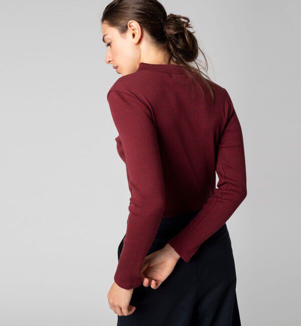 LACOSTE「モックネックロングスリーブTシャツ」|Tシャツ・カットソー|