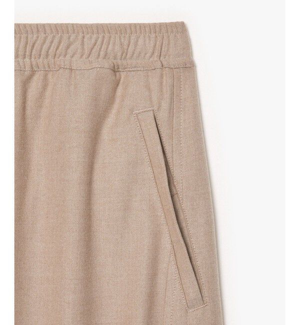 LACOSTE「フランネルワイドドレープトラウザー / ワイドテーパードパンツ」|チノ|