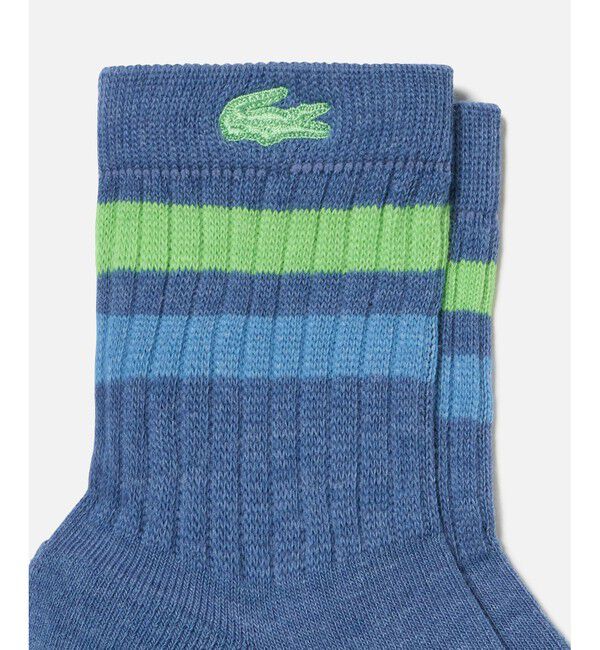 LACOSTE「ラインドアメリブウィメンズショートソックス」|ソックス|