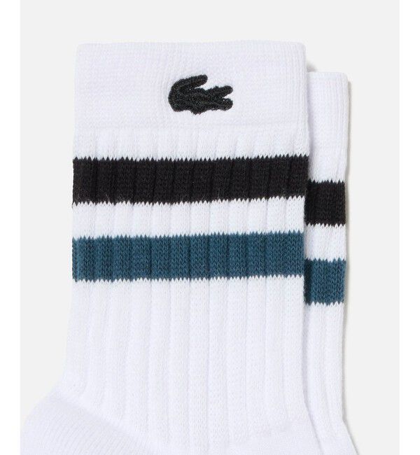 LACOSTE「ラインドアメリブショートソックス」|ソックス|