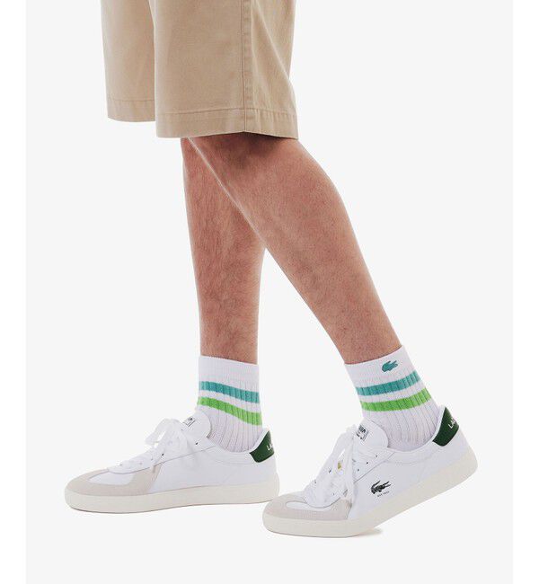 LACOSTE「ラインドアメリブショートソックス」|ソックス|